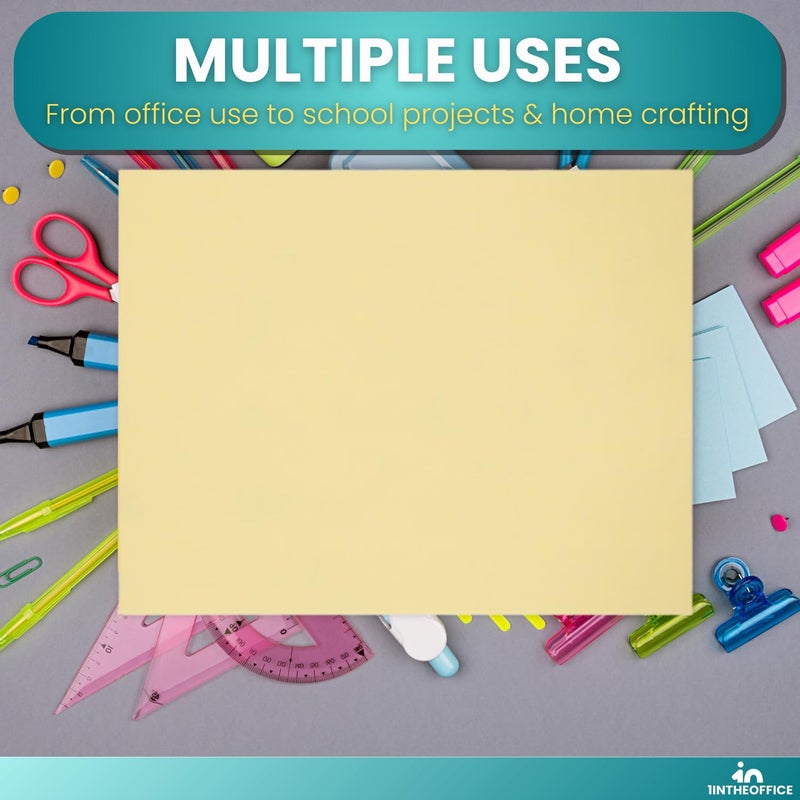 1InTheOffice Yellow Copy Paper, Yellow Colored Copy Paper, Printer Paper 8.5 x 11 inch Letter Size, 20lb Density, (500 Sheets) - Image 5